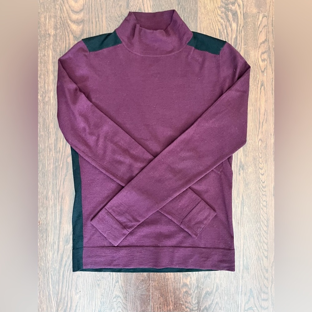 Theory wool color block sweater